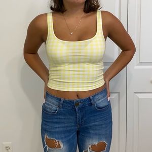 forever 21 plaid crop top